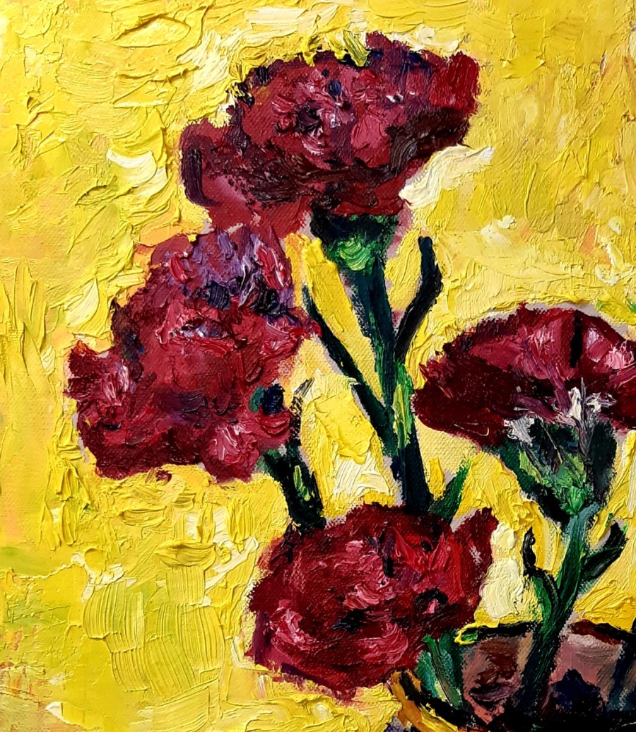 Red Carnations in a Black Vase 2 e1600177143804 John Martin Fulton